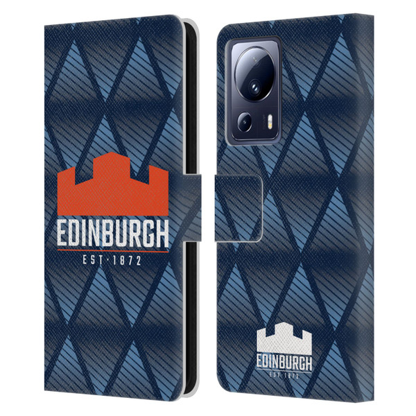 Edinburgh Rugby Graphics Pattern Leather Book Wallet Case Cover For Xiaomi 13 Lite 5G