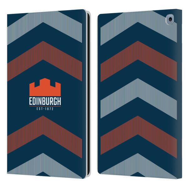 Edinburgh Rugby Logo Art Lines Leather Book Wallet Case Cover For Amazon Fire HD 10 / Plus 2021