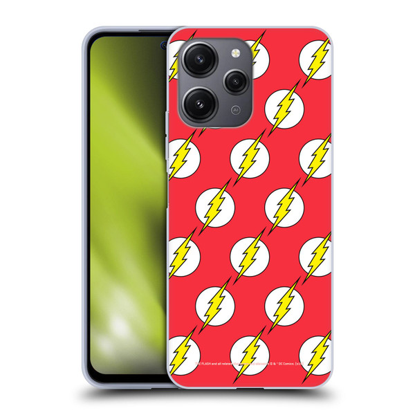 The Flash DC Comics Logo Pattern Soft Gel Case for Xiaomi Redmi 12