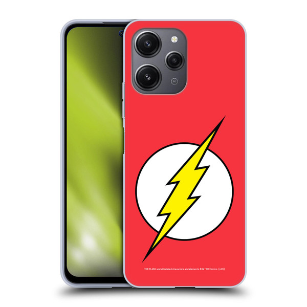 The Flash DC Comics Logo Plain Soft Gel Case for Xiaomi Redmi 12