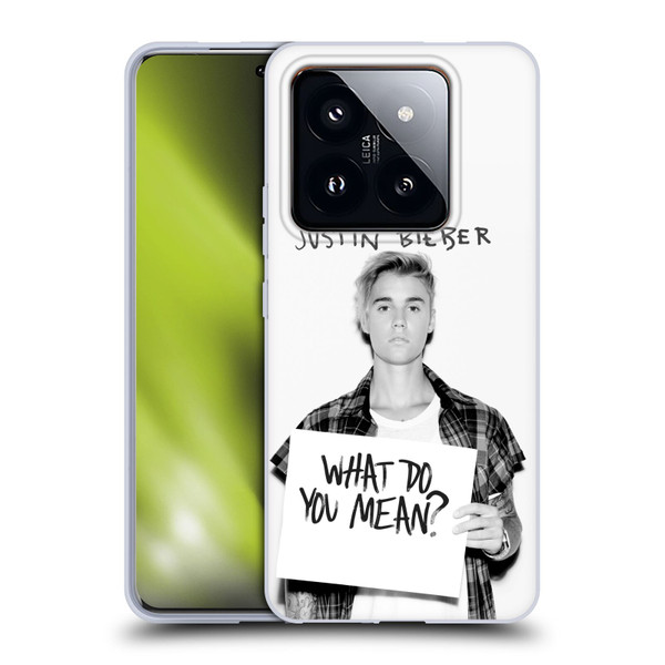 Justin Bieber Purpose What Do You Mean Photo Soft Gel Case for Xiaomi 14 Pro