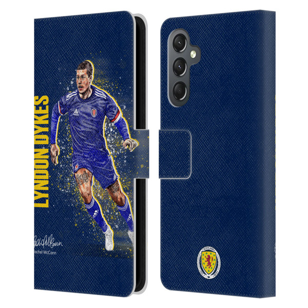 Scotland National Football Team Players Lyndon Dykes Leather Book Wallet Case Cover For Samsung Galaxy A25 5G