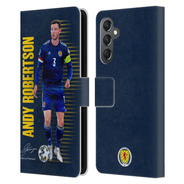 Scotland National Football Team Players Andy Robertson Leather Book Wallet Case Cover For Samsung Galaxy A25 5G