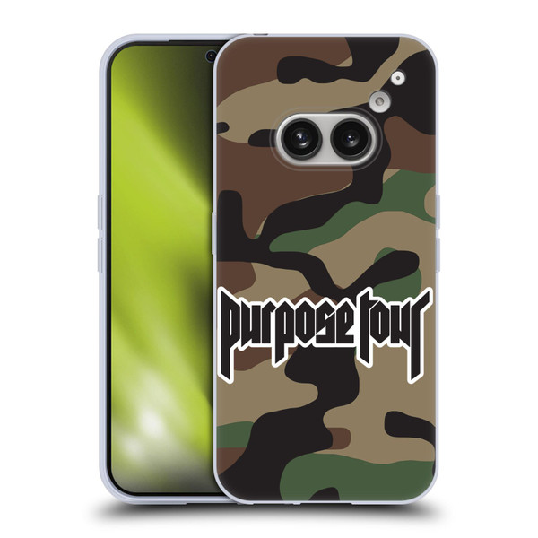 Justin Bieber Tour Merchandise Camouflage Soft Gel Case for Nothing Phone (2a)