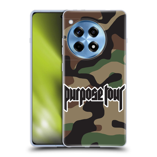 Justin Bieber Tour Merchandise Camouflage Soft Gel Case for OnePlus 12R