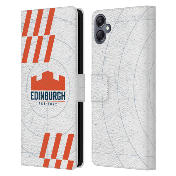 Edinburgh Rugby Logo Art White Leather Book Wallet Case Cover For Samsung Galaxy A05