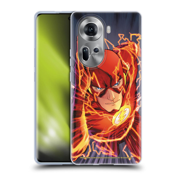 Justice League DC Comics The Flash Comic Book Cover Vol 1 Move Forward Soft Gel Case for OPPO Reno11