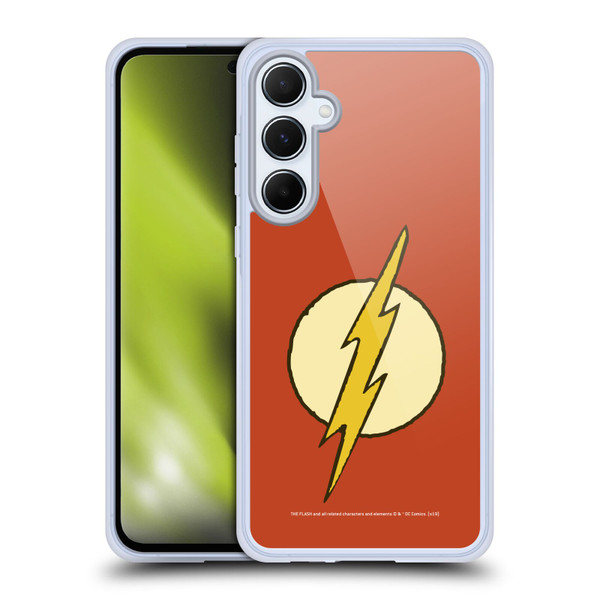 The Flash DC Comics Vintage Logo Soft Gel Case for Samsung Galaxy A55 5G