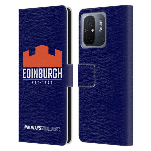 Edinburgh Rugby Logo 2 Always Edinburgh Leather Book Wallet Case Cover For Xiaomi Redmi 12C