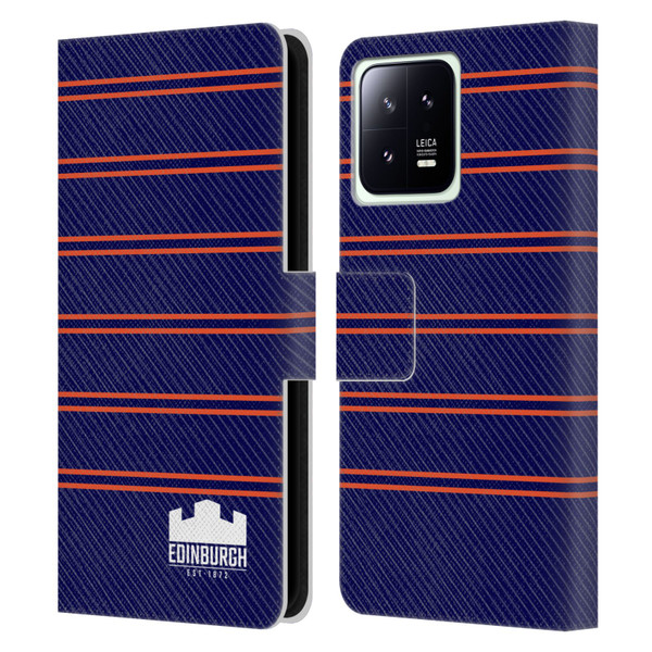 Edinburgh Rugby Logo 2 Stripes Leather Book Wallet Case Cover For Xiaomi 13 5G