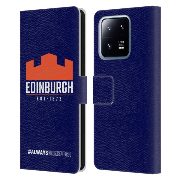 Edinburgh Rugby Logo 2 Always Edinburgh Leather Book Wallet Case Cover For Xiaomi 13 Pro 5G