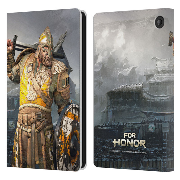 For Honor Characters Warlord Leather Book Wallet Case Cover For Amazon Fire 7 2022