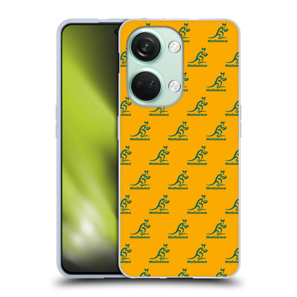 Australia National Rugby Union Team Crest Pattern Soft Gel Case for OnePlus Nord 3 5G