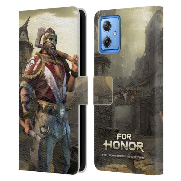 For Honor Characters Berserker Leather Book Wallet Case Cover For Motorola Moto G54 5G