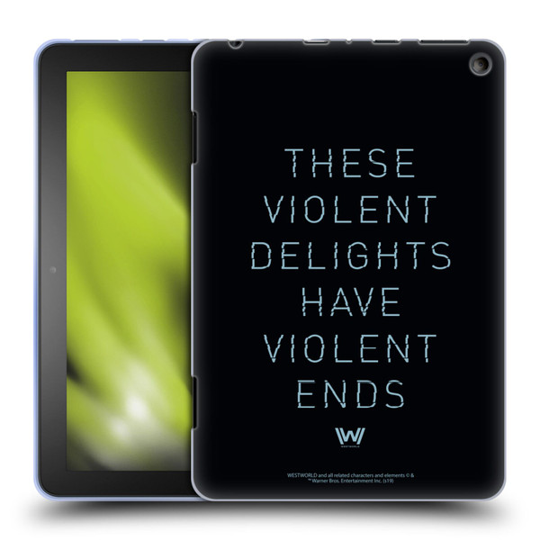 Westworld Graphics Violent Delights Soft Gel Case for Amazon Fire HD 8/Fire HD 8 Plus 2020