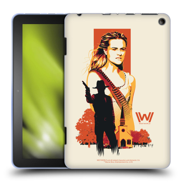 Westworld Graphics Wyatt Soft Gel Case for Amazon Fire HD 8/Fire HD 8 Plus 2020