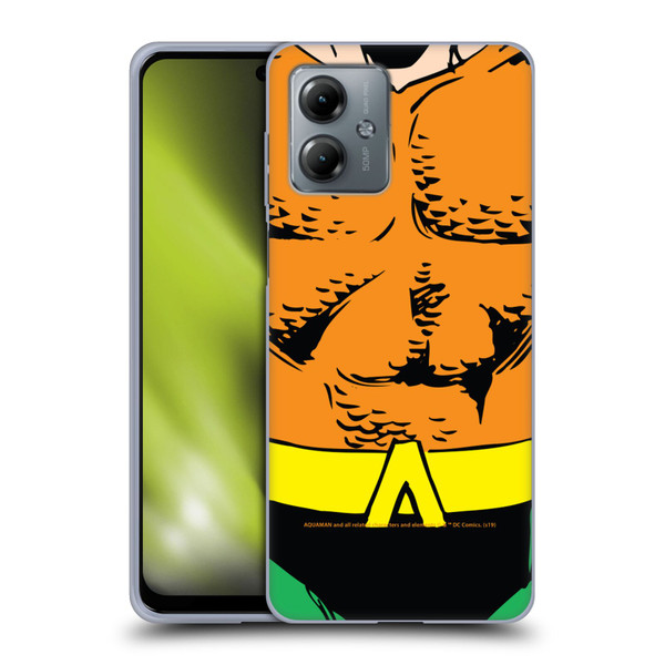 Aquaman DC Comics Logo Uniform Soft Gel Case for Motorola Moto G14