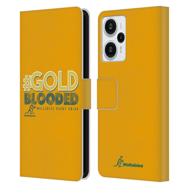 Australia National Rugby Union Team Wallabies Goldblooded Leather Book Wallet Case Cover For Xiaomi Redmi Note 12T