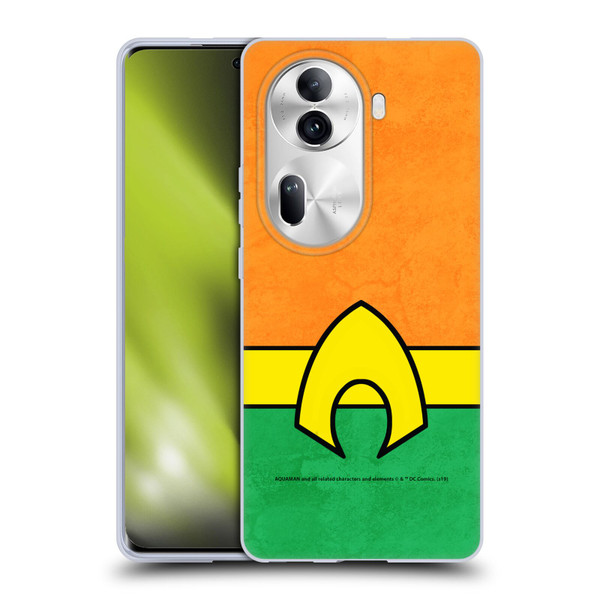 Aquaman DC Comics Logo Uniform 2 Soft Gel Case for OPPO Reno11 Pro