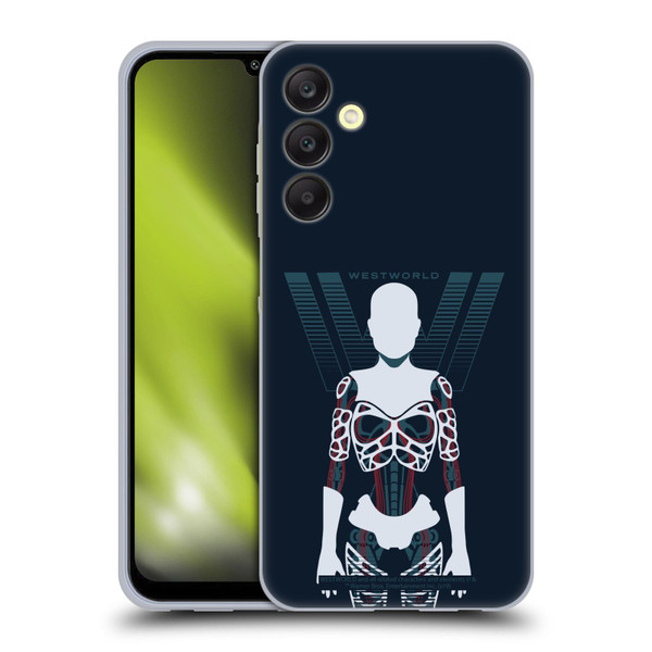Westworld Graphics Human Host Soft Gel Case for Samsung Galaxy A25 5G