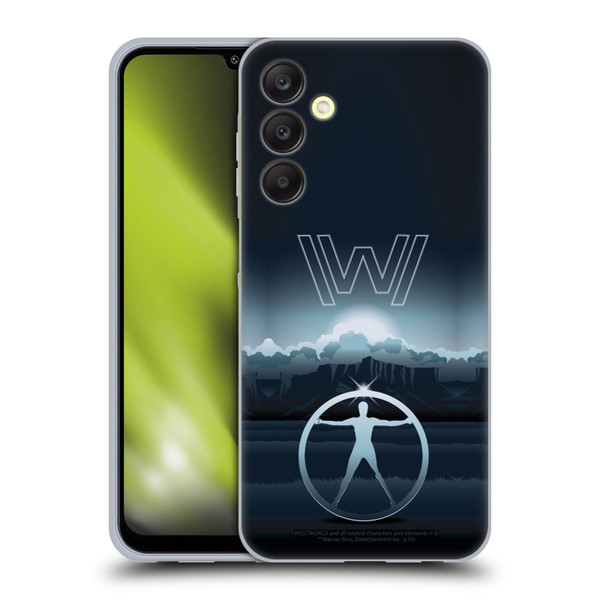 Westworld Graphics The Vitruvian Man Soft Gel Case for Samsung Galaxy A25 5G