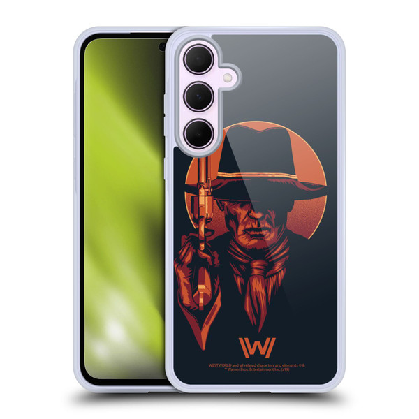 Westworld Graphics Man In Black 2 Soft Gel Case for Samsung Galaxy A35 5G