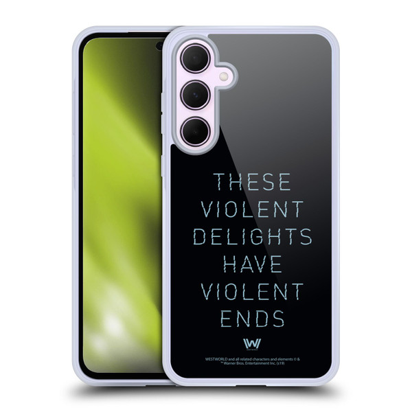Westworld Graphics Violent Delights Soft Gel Case for Samsung Galaxy A35 5G