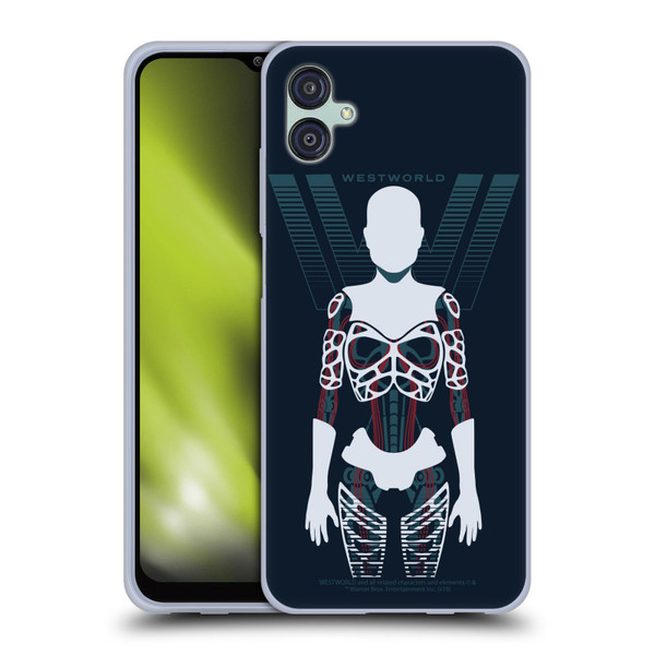 Westworld Graphics Human Host Soft Gel Case for Samsung Galaxy M04 5G / A04e