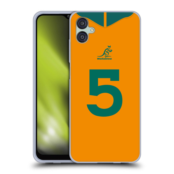 Australia National Rugby Union Team 2021/22 Players Jersey Position 5 Soft Gel Case for Samsung Galaxy M04 5G / A04e