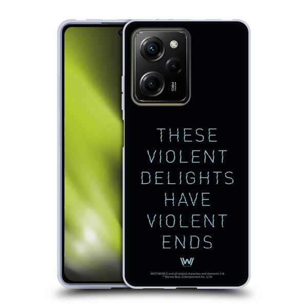 Westworld Graphics Violent Delights Soft Gel Case for Xiaomi Redmi Note 12 Pro 5G