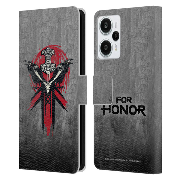 For Honor Icons Viking Leather Book Wallet Case Cover For Xiaomi Redmi Note 12T