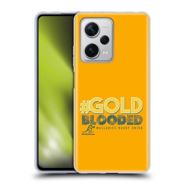 Australia National Rugby Union Team Wallabies Goldblooded Soft Gel Case for Xiaomi Redmi Note 12 Pro+ 5G