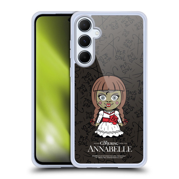 Annabelle Graphics Character Art Soft Gel Case for Samsung Galaxy A55 5G