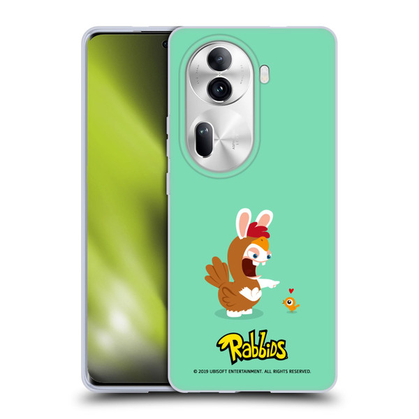 Rabbids Costumes Chicken Soft Gel Case for OPPO Reno11 Pro