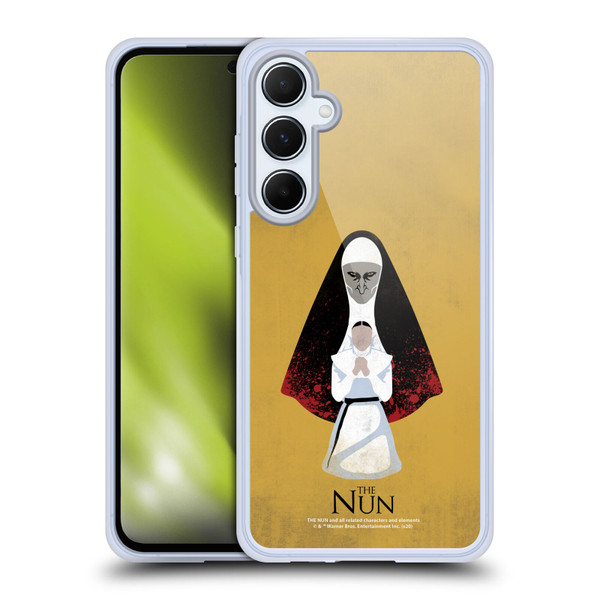 The Nun Valak Graphics Pray Soft Gel Case for Samsung Galaxy A55 5G