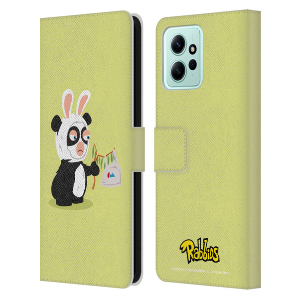 Rabbids Costumes Panda Leather Book Wallet Case Cover For Xiaomi Redmi 12