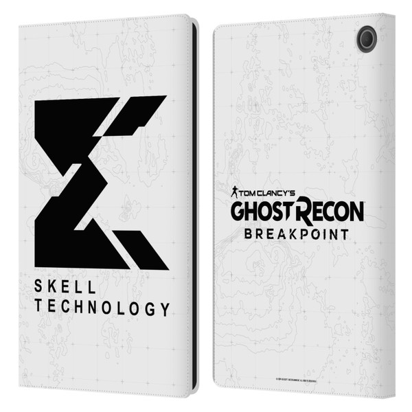 Tom Clancy's Ghost Recon Breakpoint Graphics Skell Technology Logo Leather Book Wallet Case Cover For Amazon Fire Max 11 2023