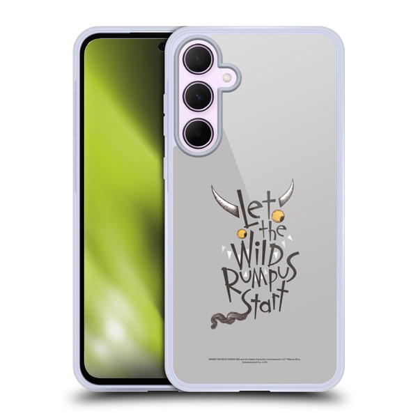 Where the Wild Things Are Literary Graphics Rumpus Soft Gel Case for Samsung Galaxy A35 5G