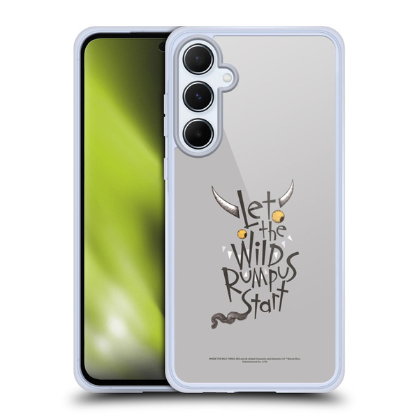 Where the Wild Things Are Literary Graphics Rumpus Soft Gel Case for Samsung Galaxy A55 5G