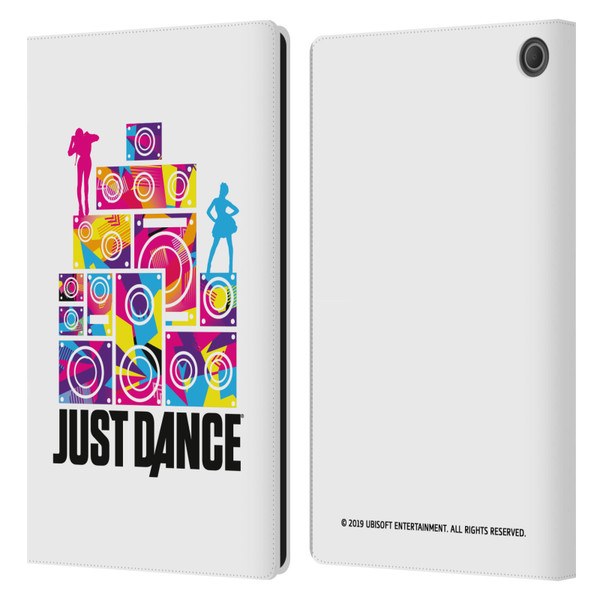 Just Dance Artwork Compositions Silhouette 4 Leather Book Wallet Case Cover For Amazon Fire Max 11 2023
