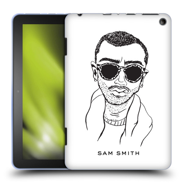 Sam Smith Art Illustration Soft Gel Case for Amazon Fire HD 8/Fire HD 8 Plus 2020