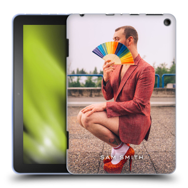 Sam Smith Art Rainbow Fan Soft Gel Case for Amazon Fire HD 8/Fire HD 8 Plus 2020