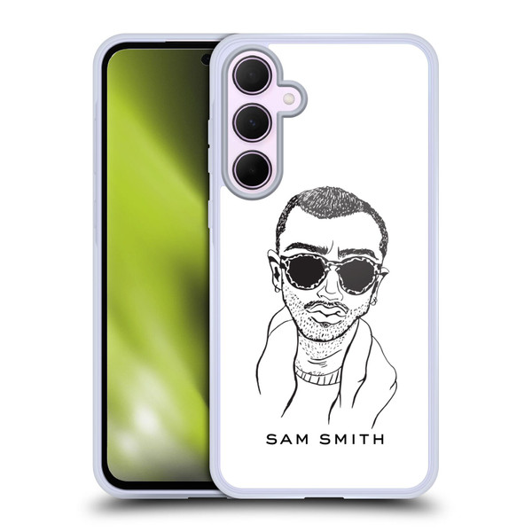 Sam Smith Art Illustration Soft Gel Case for Samsung Galaxy A35 5G