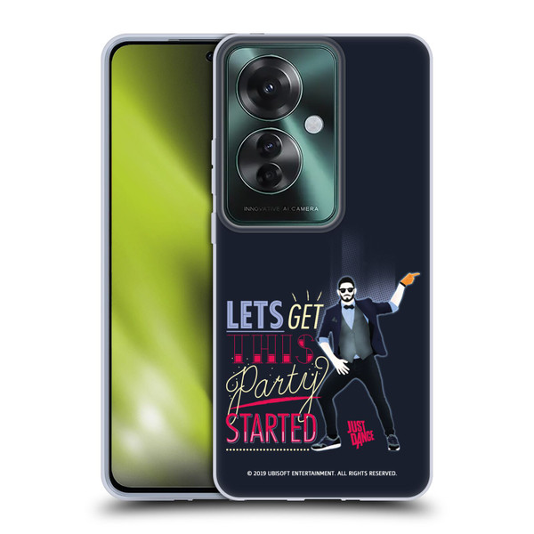 Just Dance Artwork Compositions Party Started Soft Gel Case for OPPO Reno11 F 5G / F25 Pro 5G