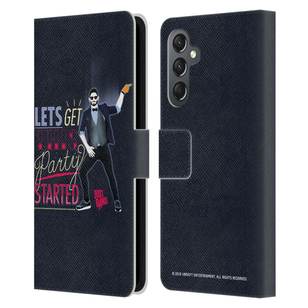 Just Dance Artwork Compositions Party Started Leather Book Wallet Case Cover For Samsung Galaxy A25 5G