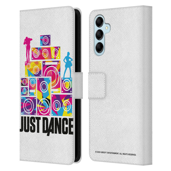 Just Dance Artwork Compositions Silhouette 4 Leather Book Wallet Case Cover For Samsung Galaxy M14 5G