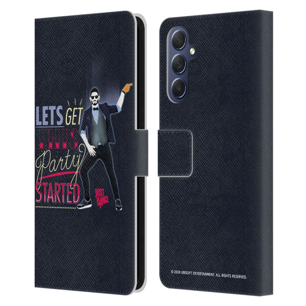 Just Dance Artwork Compositions Party Started Leather Book Wallet Case Cover For Samsung Galaxy M54 5G