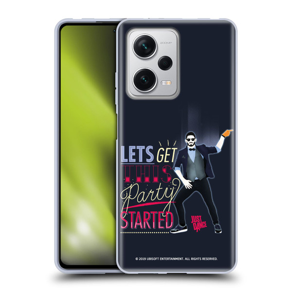 Just Dance Artwork Compositions Party Started Soft Gel Case for Xiaomi Redmi Note 12 Pro+ 5G