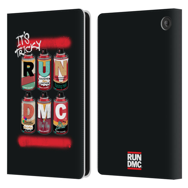 Run-D.M.C. Key Art Spray Cans Leather Book Wallet Case Cover For Amazon Fire 7 2022