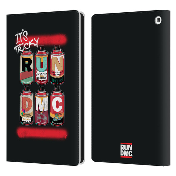 Run-D.M.C. Key Art Spray Cans Leather Book Wallet Case Cover For Amazon Fire HD 8/Fire HD 8 Plus 2020